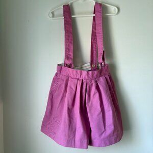 Vintage Health-tex Girls Pink Suspender Shorts Size 5 Made in USA